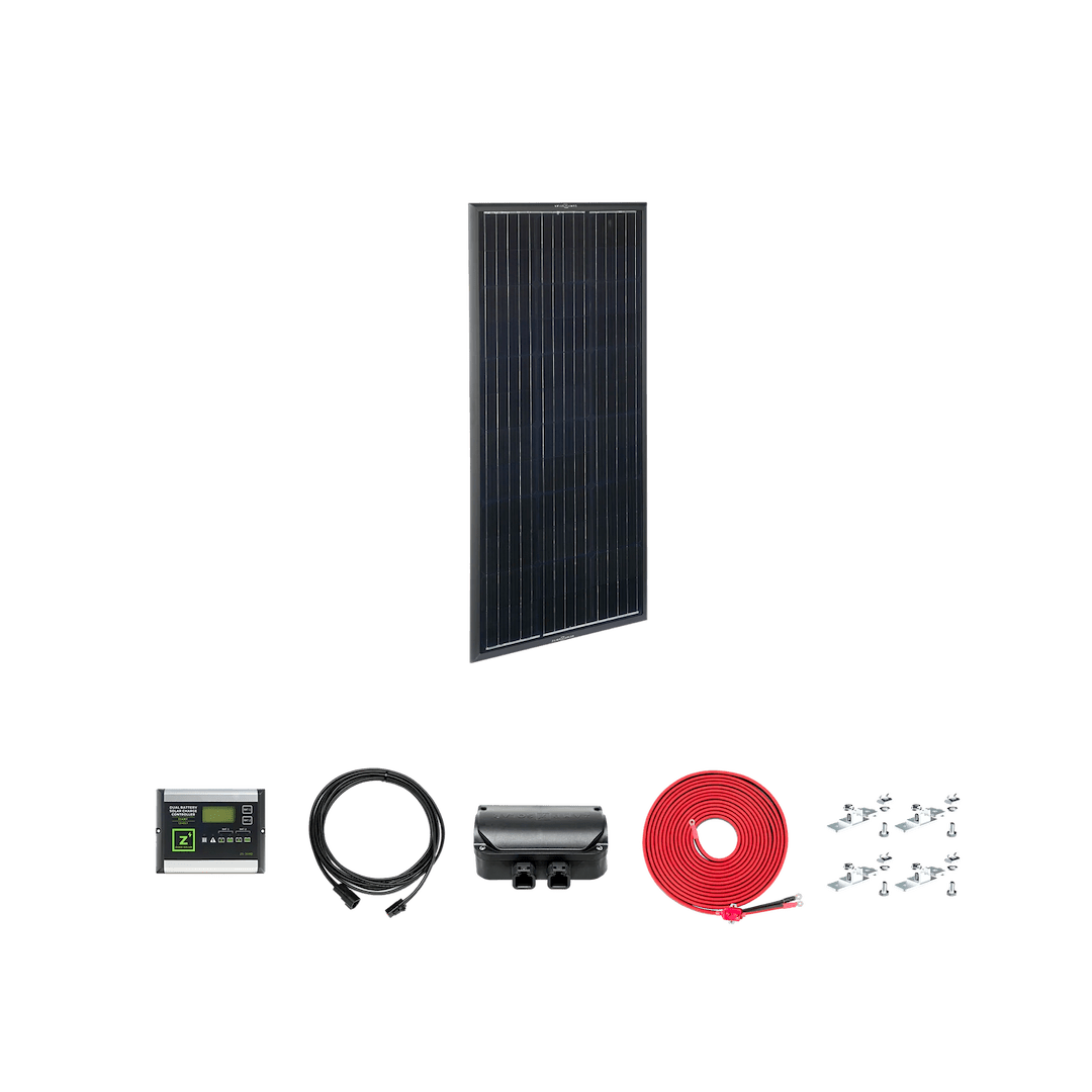 Zamp Solar Obsidian Series 100 Watt Deluxe Ki – Marine Electrical Replacement Part
