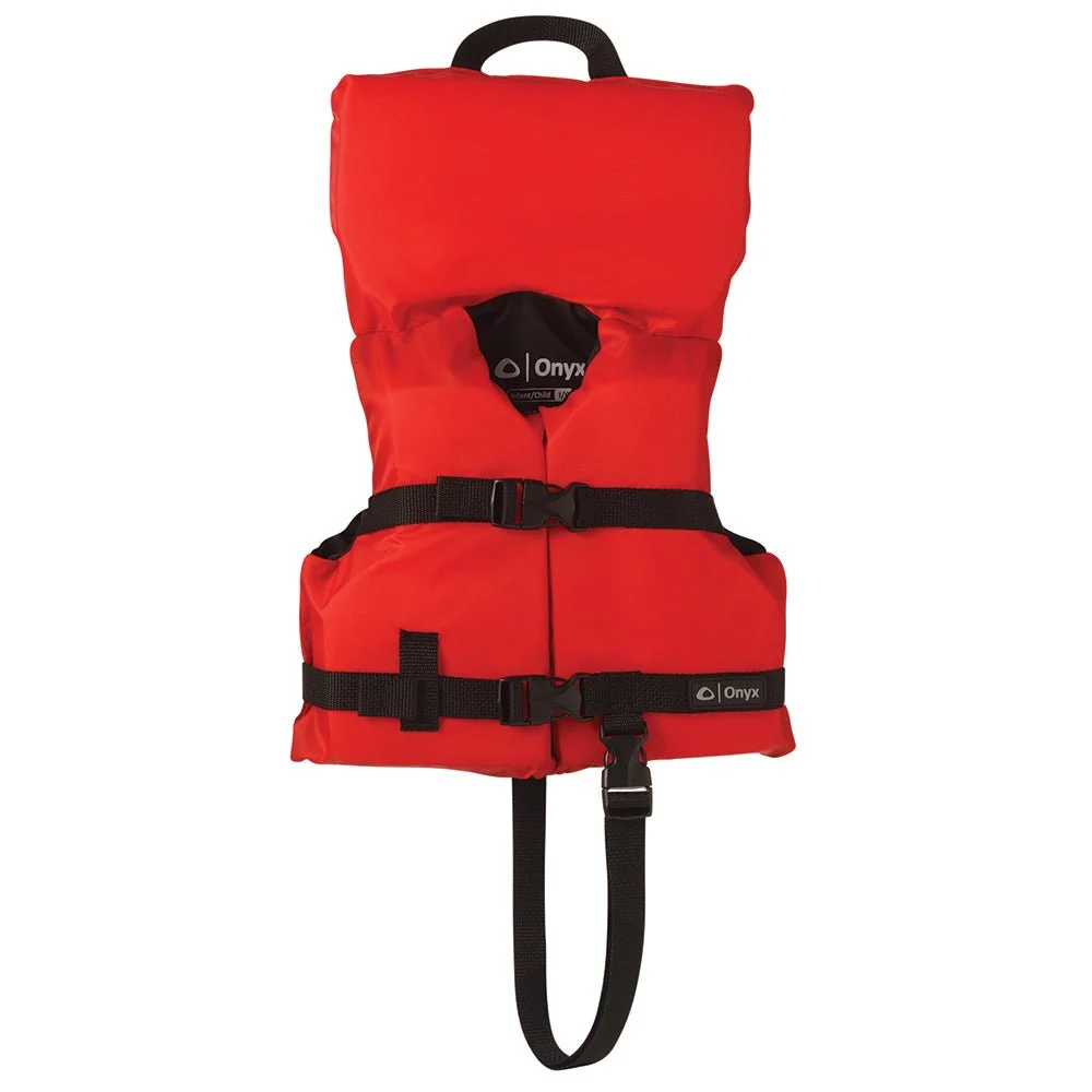 Onyx Outdoor Onyx Nylon General Purpose Life Jacket - Infant/Child Under 50lbs - Red – Marine Boat Replacement Part