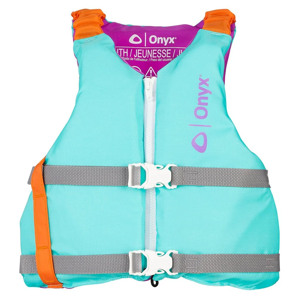 Onyx Outdoor PWC Onyx Youth Universal Paddle Vest - Aqua