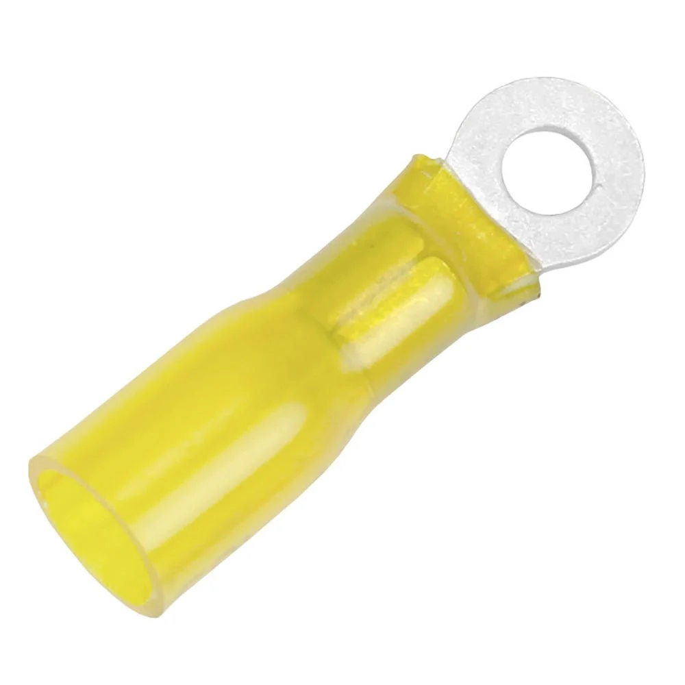 Pacer 12-10 AWG Heat Shrink Ring Terminal - #10 Stud Size - 25 Pack – Marine Electrical Replacement Part