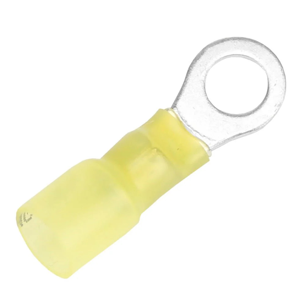 Pacer 12-10 AWG Heat Shrink Ring Terminal - 1/4" Stud Size - 25 Pack – Marine Electrical Replacement Part