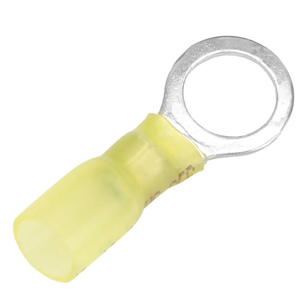 Pacer 12-10 AWG Heat Shrink Ring Terminal - 3/8" Stud Size - 100 Pack – Marine Electrical Replacement Part
