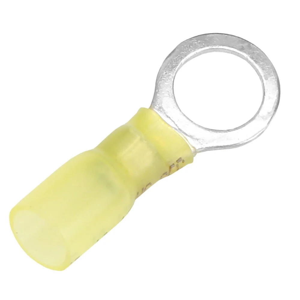 Pacer 12-10 AWG Heat Shrink Ring Terminal - 3/8" Stud Size - 25 Pack – Marine Electrical Replacement Part