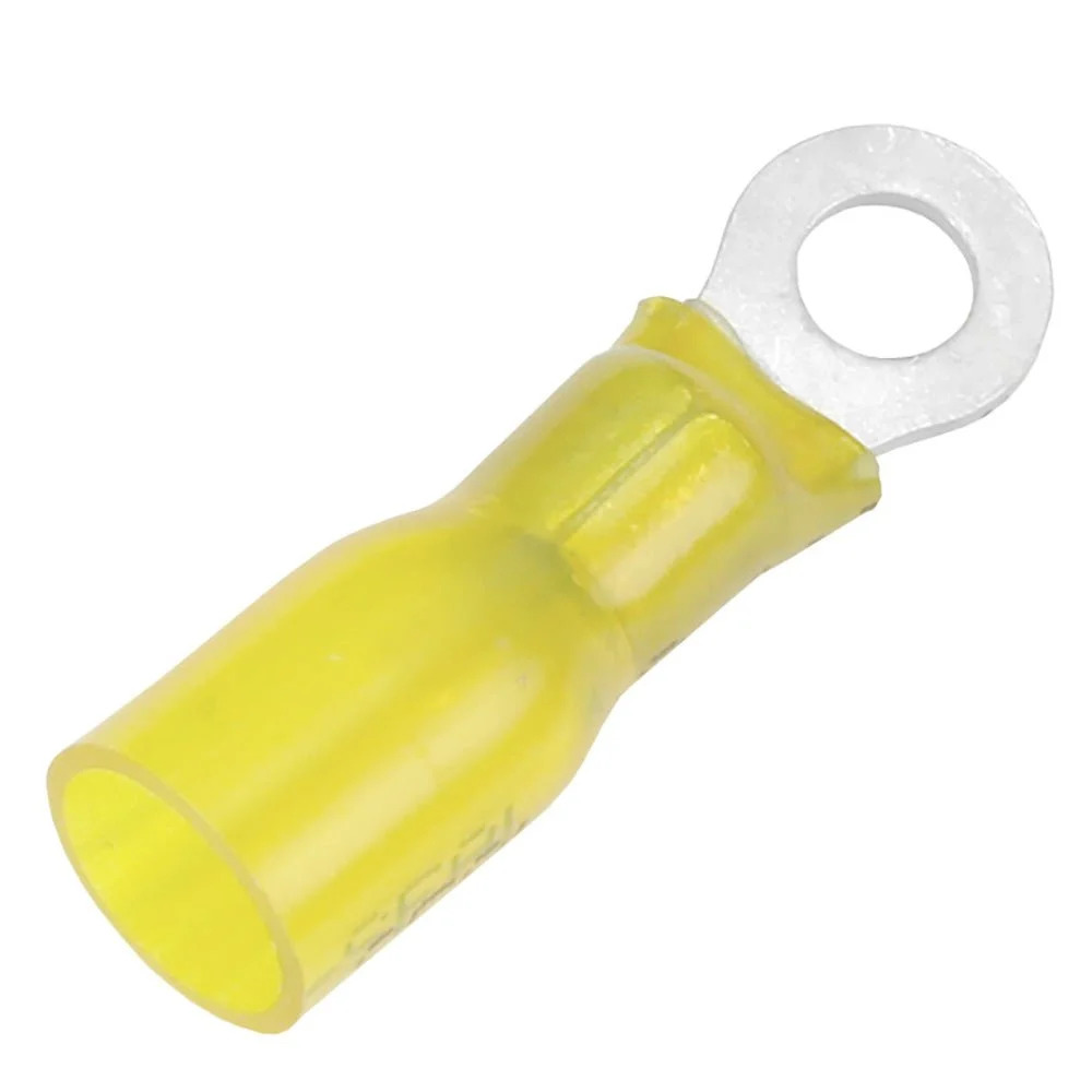 Pacer 12-10 AWG Heat Shrink Ring Terminal - #8 Stud Size - 100 Pack – Marine Electrical Replacement Part