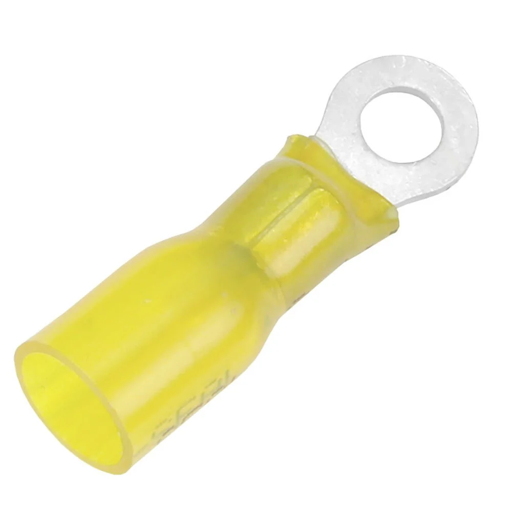 Pacer 12-10 AWG Heat Shrink Ring Terminal - #8 Stud Size - 3 Pack – Marine Electrical Replacement Part