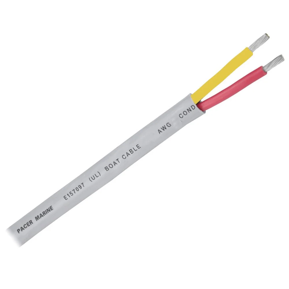 Pacer 12/2 AWG Round Safety Duplex Cable - Red/Yellow - 100' – Marine Electrical Replacement Part