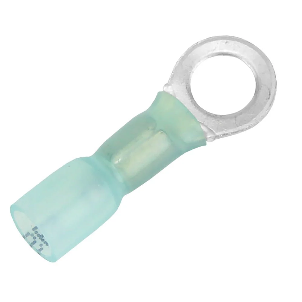 Pacer 16-14 AWG Heat Shrink Ring Terminal - 1/4" Stud Size - 25 Pack – Marine Electrical Replacement Part