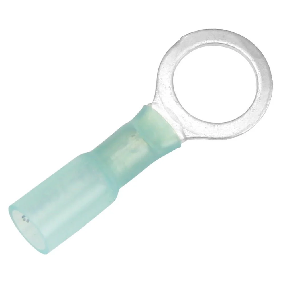 Pacer 16-14 AWG Heat Shrink Ring Terminal - 3/8" Stud Size - 100 Pack – Marine Electrical Replacement Part