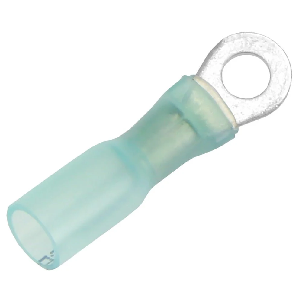 Pacer 16-14 AWG Heat Shrink Ring Terminal - #8 Stud Size - 100 Pack – Marine Electrical Replacement Part