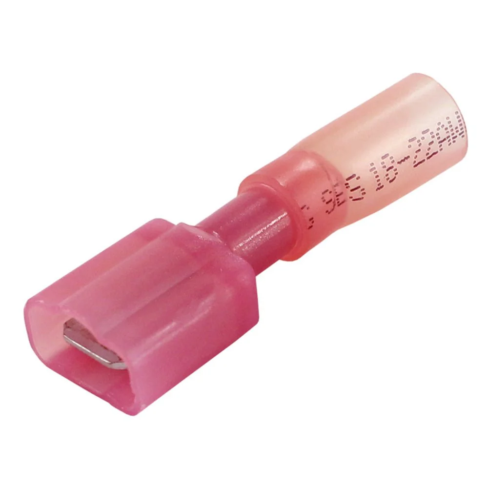 Pacer 22-18 AWG Fully-Insulated Male Disconnect Terminal - Red - 100 Pack – Marine Boat Replacement Part