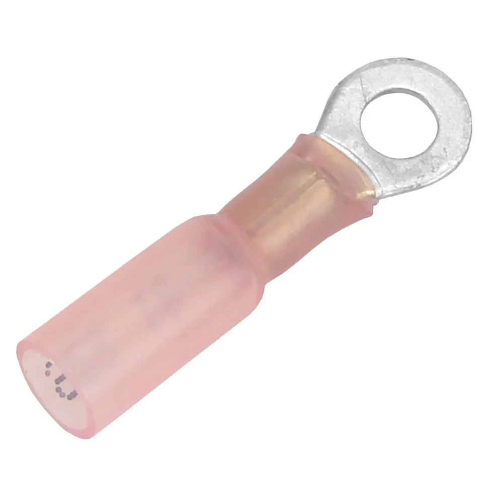 Pacer 22-18 AWG Heat Shrink Ring Terminal - #10 Stud Size - 25 Pack – Marine Electrical Replacement Part