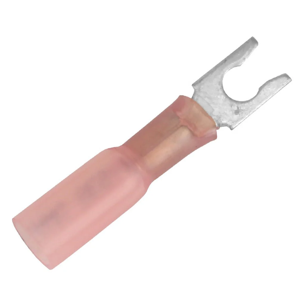 Pacer 22-18 AWG Heat Shrink Spade Terminal - #8 Stud Size - 100 Pack – Marine Boat Replacement Part