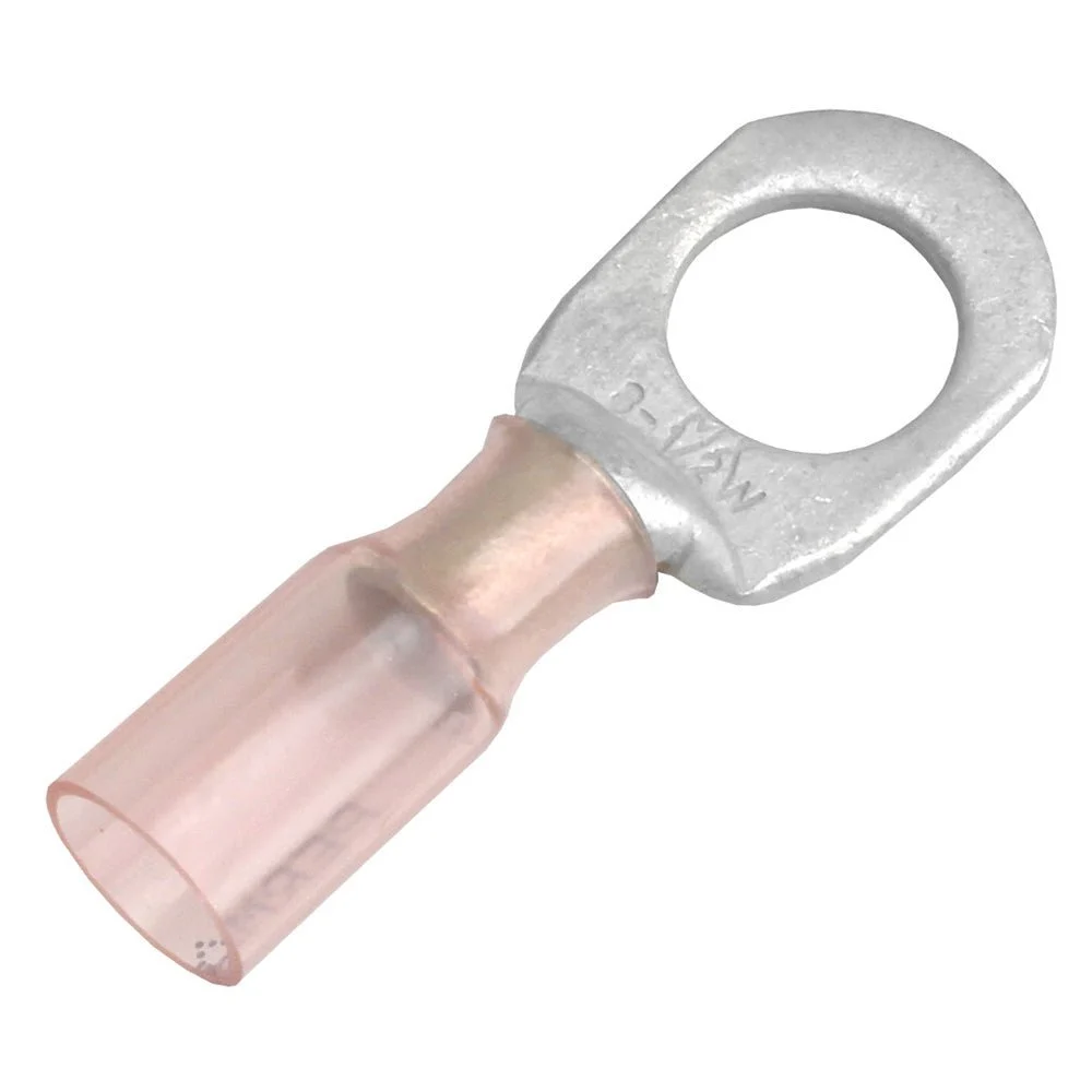 Pacer 8 AWG Heat Shrink Ring Terminal - 1/2" Stud Size - 25 Pack – Marine Electrical Replacement Part
