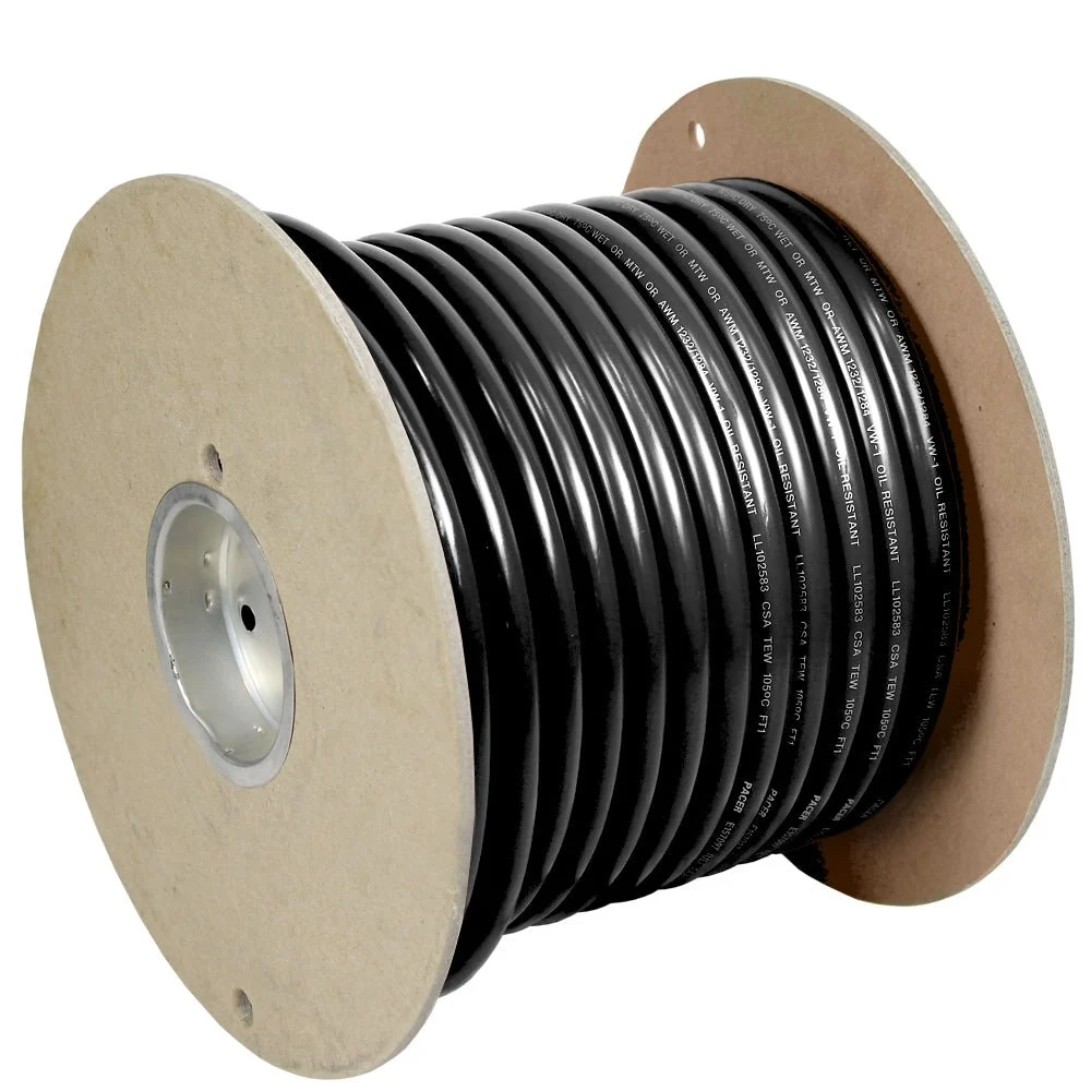 Pacer Black 1 AWG Battery Cable - 100' – Marine Electrical Replacement Part