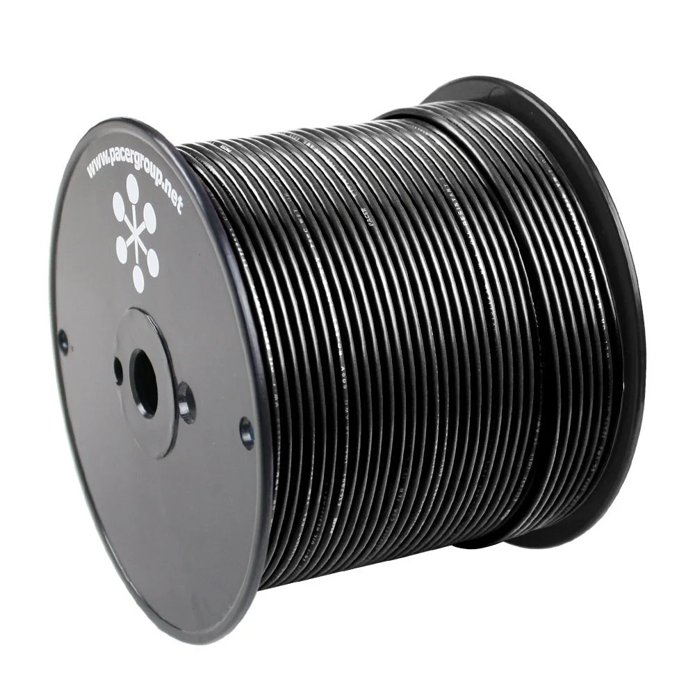 Pacer Black 14 AWG Primary Wire - 500' – Marine Electrical Replacement Part