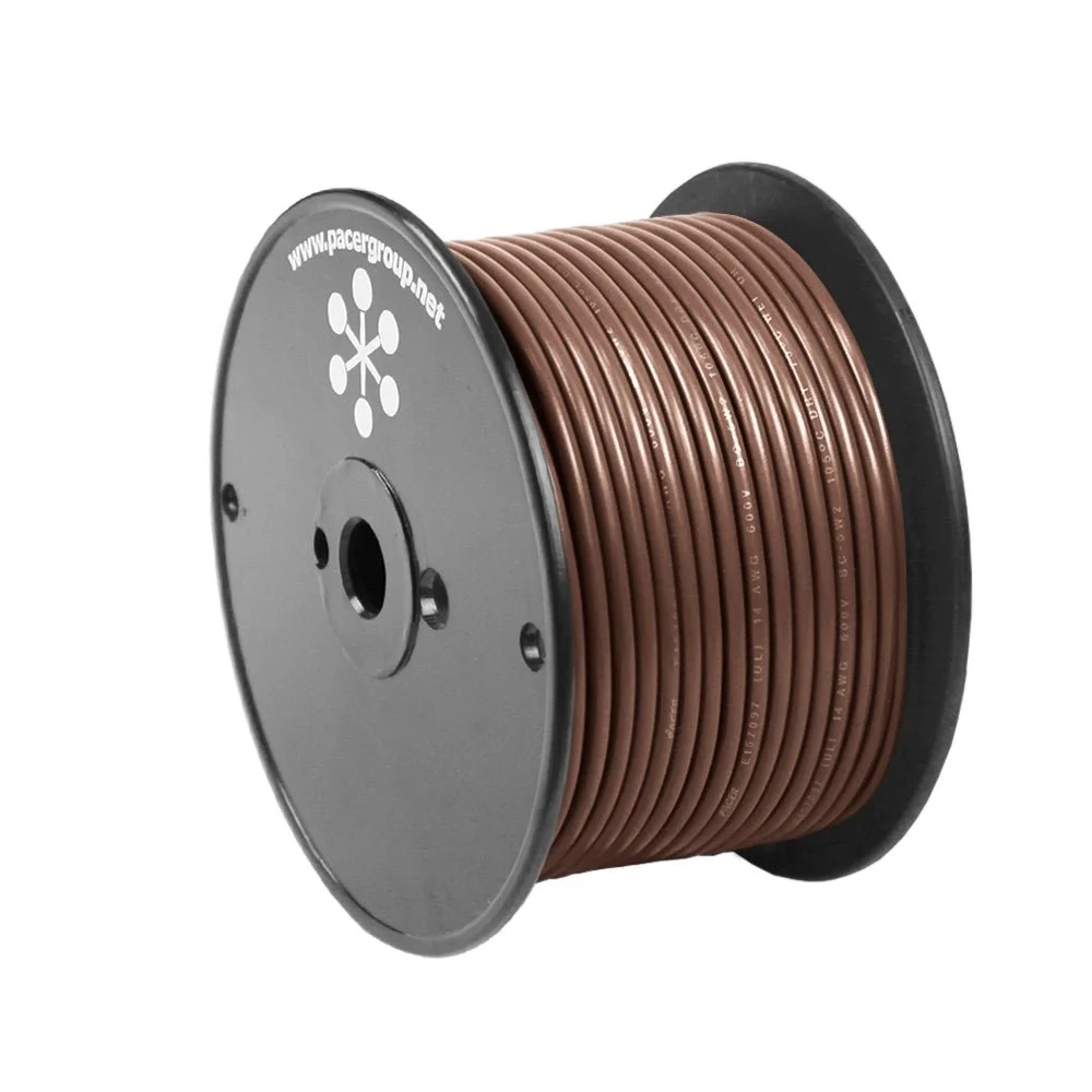 Pacer Brown 14 AWG Primary Wire - 100' – Marine Electrical Replacement Part