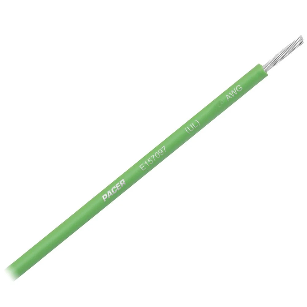 Pacer Light Green 14 AWG Primary Wire - 25' – Marine Electrical Replacement Part