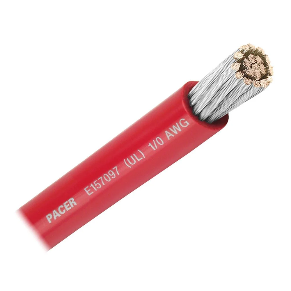 Pacer Red 1/0 AWG Battery Cable - 50' – Marine Electrical Replacement Part