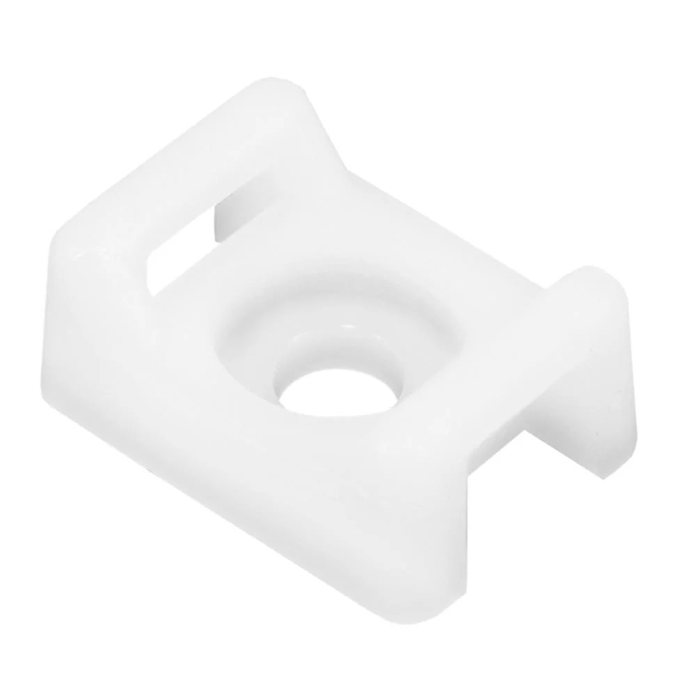Pacer Screw Down Cable Tie Mount - #10 Screw Mount Method - Natural Color - 100 Pack – Marine Electrical Replacement Part