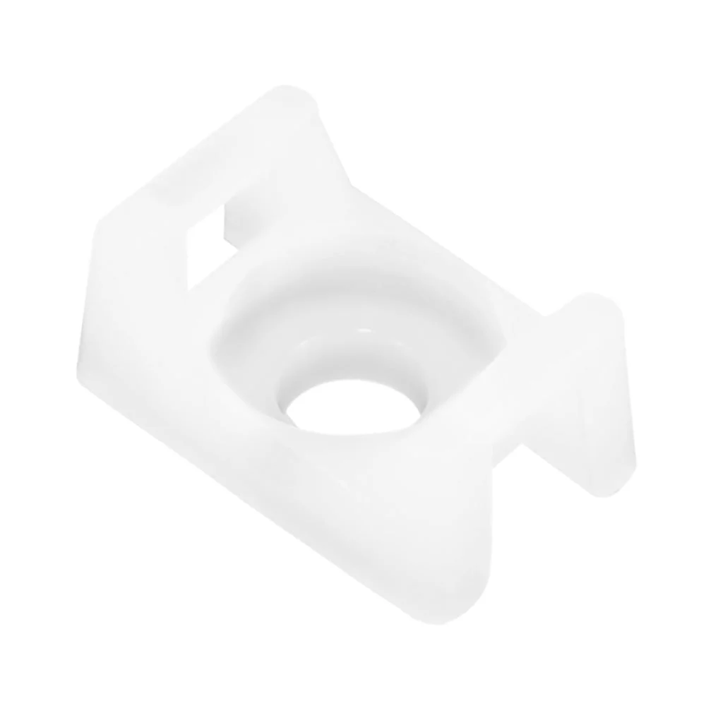 Pacer Screw Down Cable Tie Mount - #8 Screw Mount Method - Natural Color - 100 Pack – Marine Electrical Replacement Part