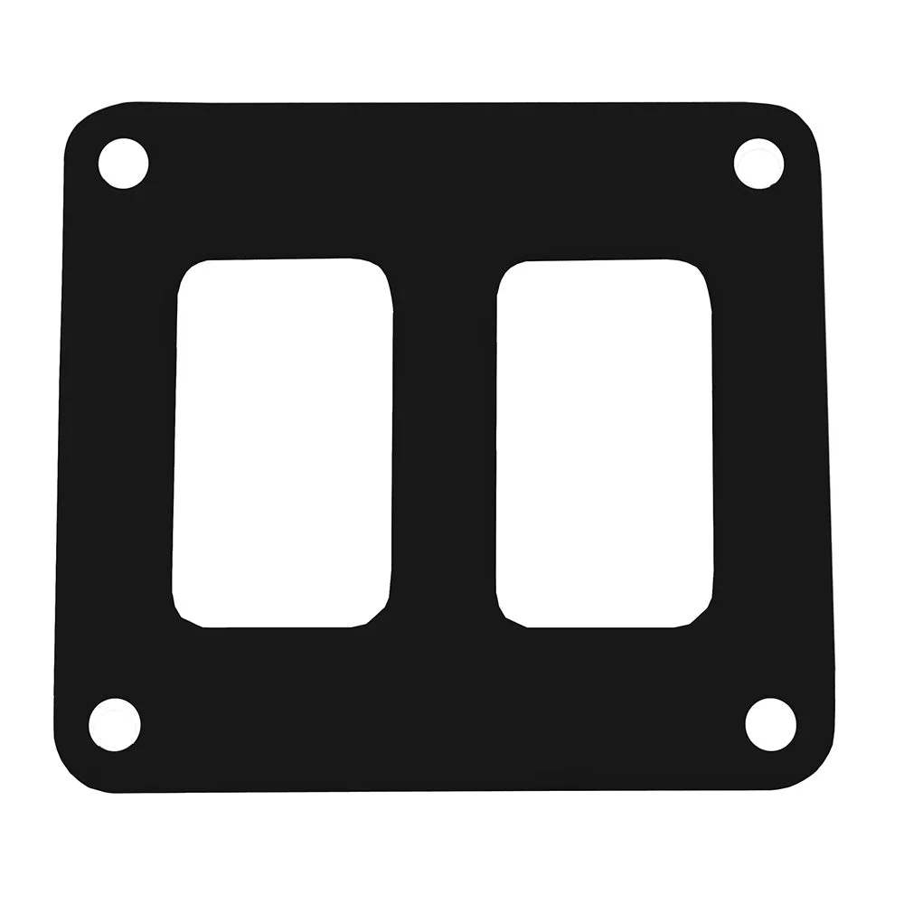 Pacer Switch Panel - 2 Switch & 1 Row - 3" x 2.75" - Black Powder Coated Aluminum – Marine Boat Replacement Part