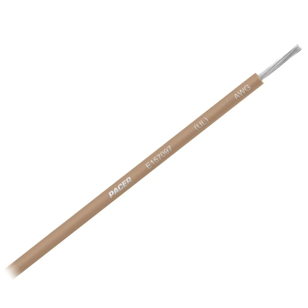 Pacer Tan 16 AWG Primary Wire - 25' – Marine Electrical Replacement Part