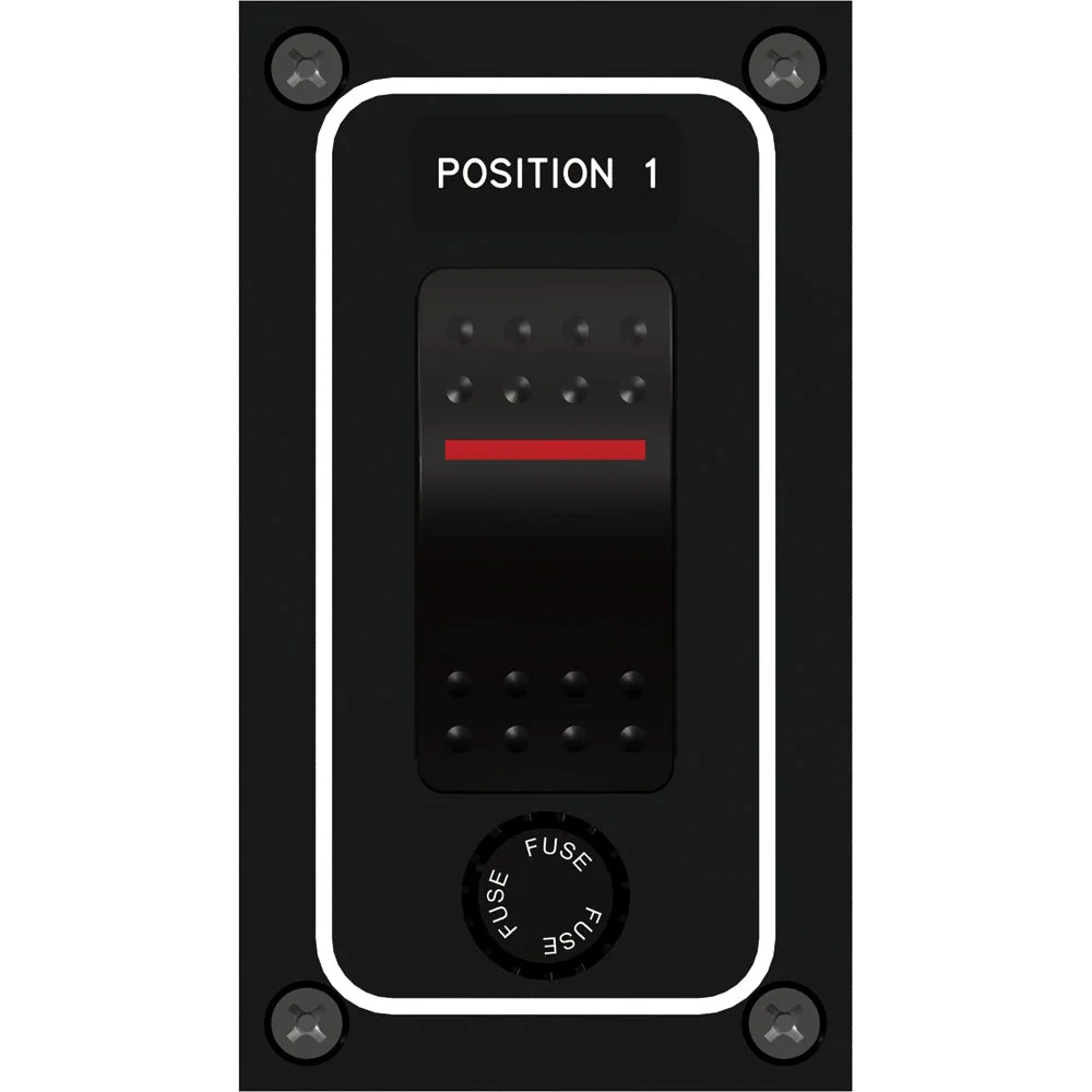 Paneltronics Waterproof Panel - DC 1-Position Illuminated Rocker Switch & Fuse