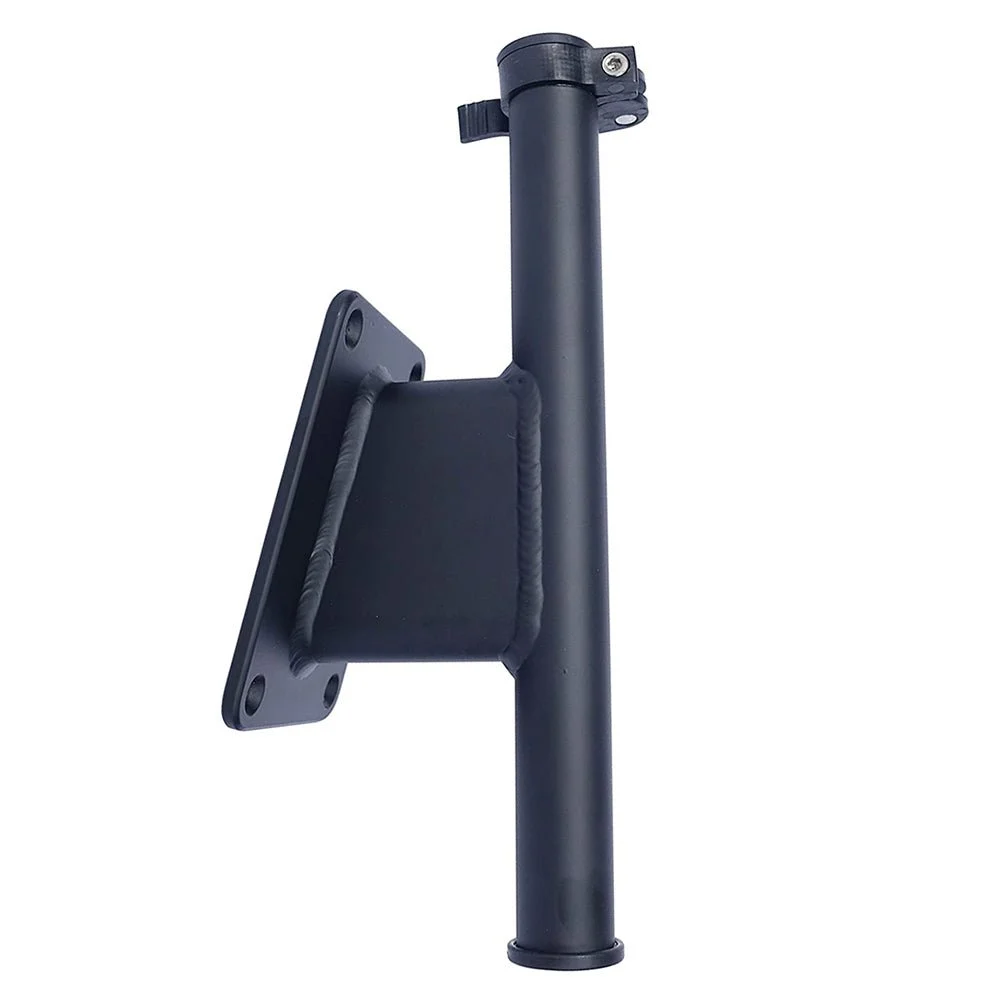 Panther Products Panther 2.5" Set Back Transom Mount Bracket - Black - Powder Coat – Marine Boat Replacement Part