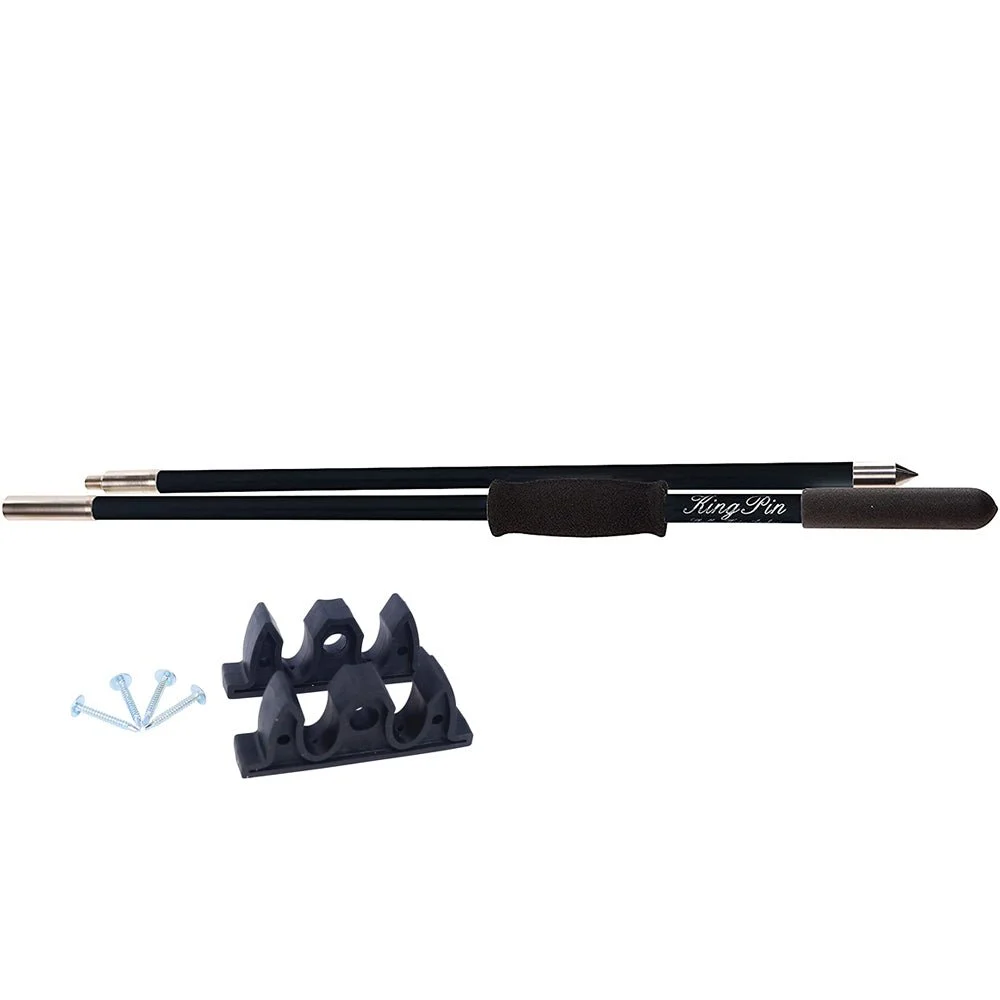 Panther Products Panther 8' King Pin Anchor Pole - 2-Piece - Black – Marine Boat Replacement Part