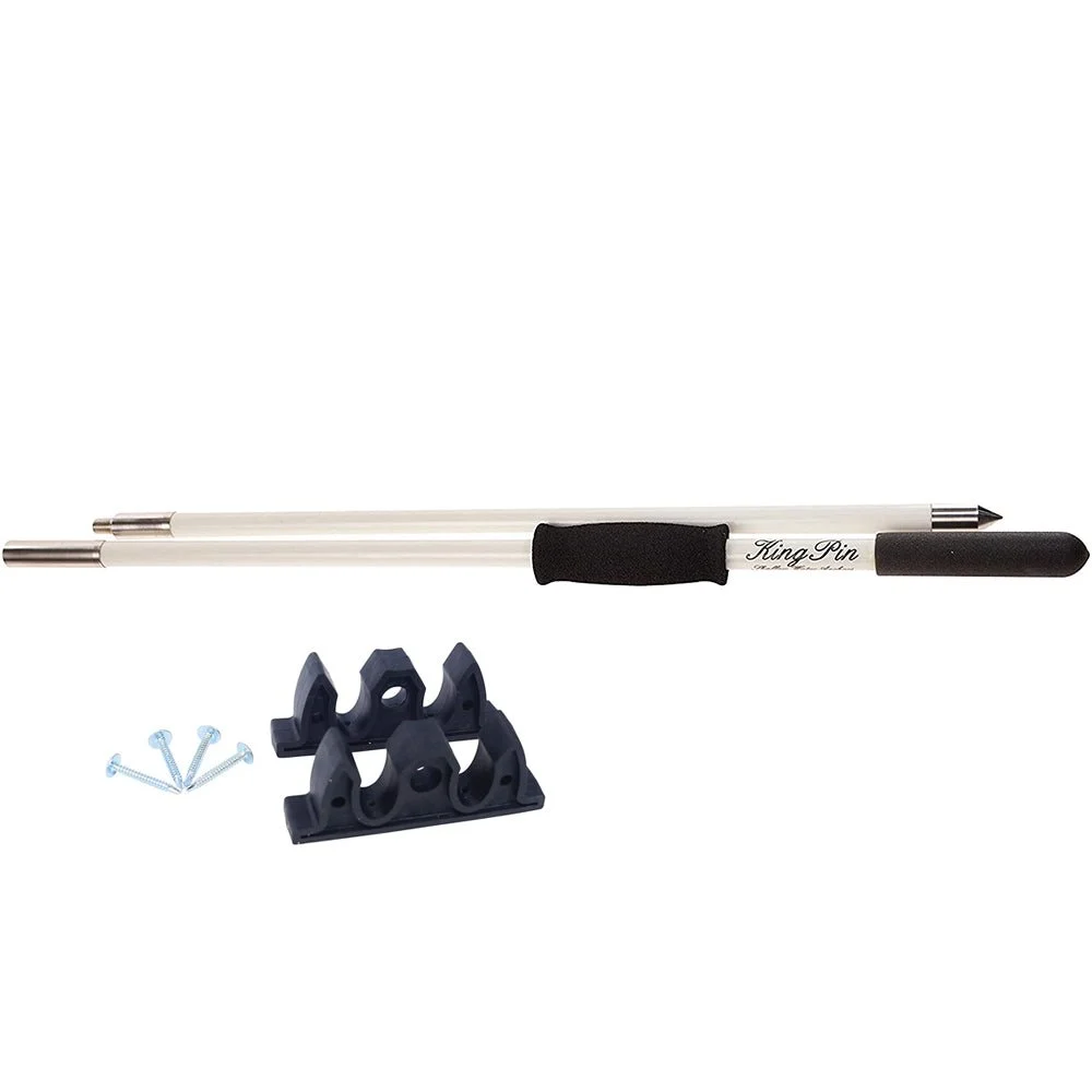 Panther Products Panther 8' King Pin Anchor Pole - 2-Piece - White – Marine Boat Replacement Part