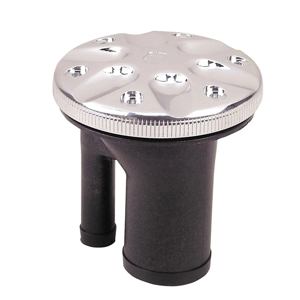 Perko 0591 Vented Fill f/1-1/2" Hose - Straight Neck - Chrome – Boat Pump & Plumbing Part