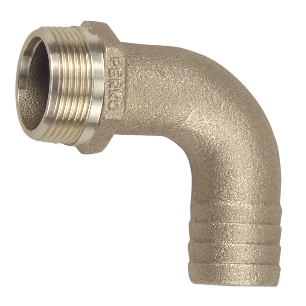 Perko 3/4" Pipe To Hose Adapter 90 Degree Bronze MADE IN THE USA – Boat Pump & Plumbing Part