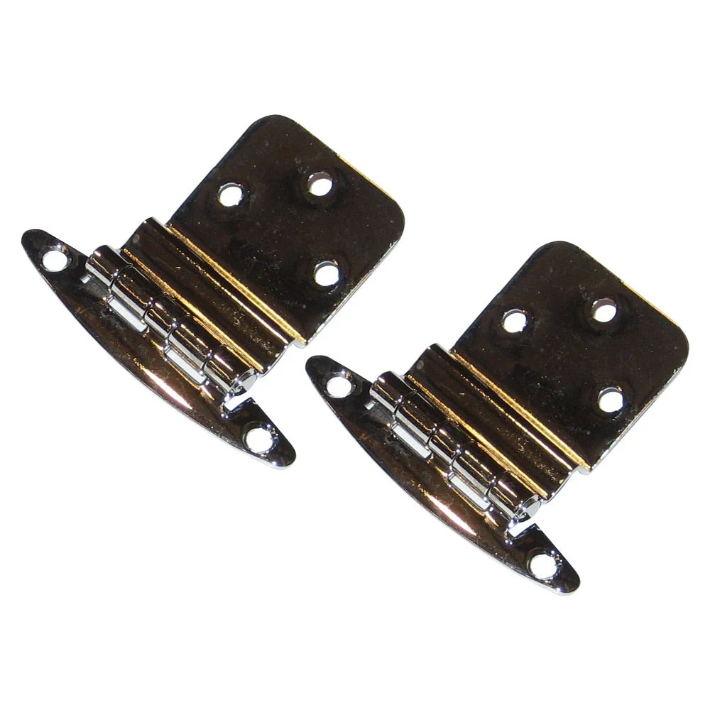 Perko Chrome Plated Brass 3/8" Inset Hinges – Marine Boat Replacement Part