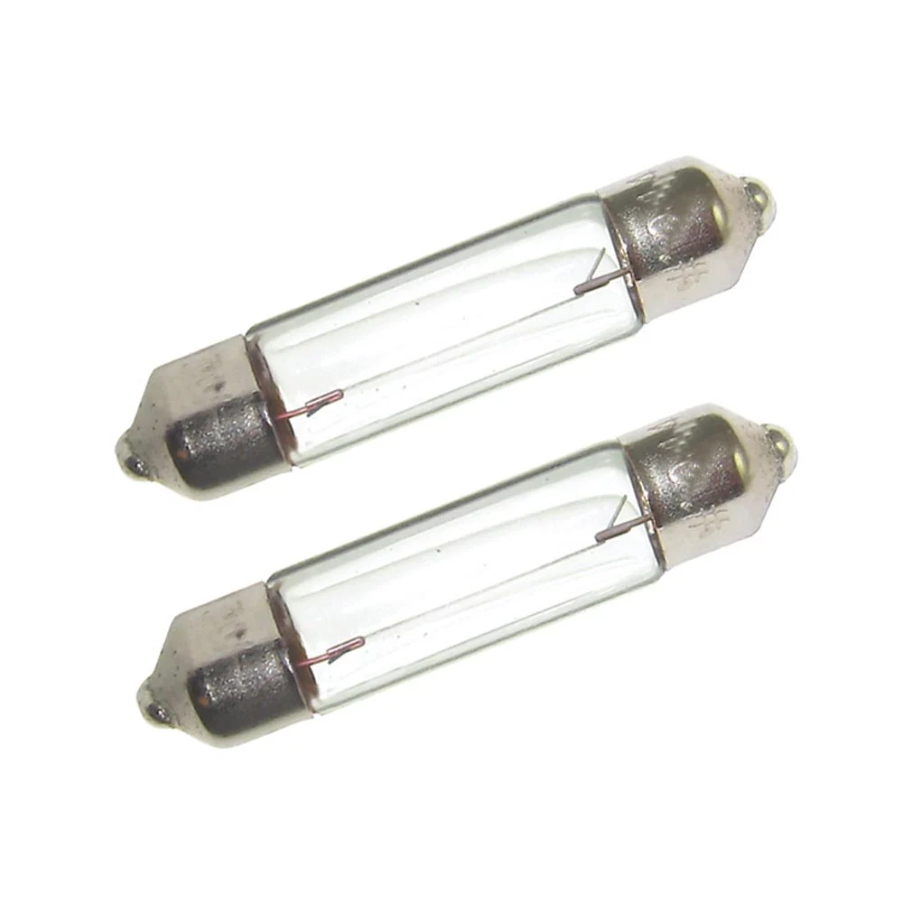 Perko Double Ended Festoon Bulbs - 12V, 10W, .80A - Pair – Marine Boat Replacement Part