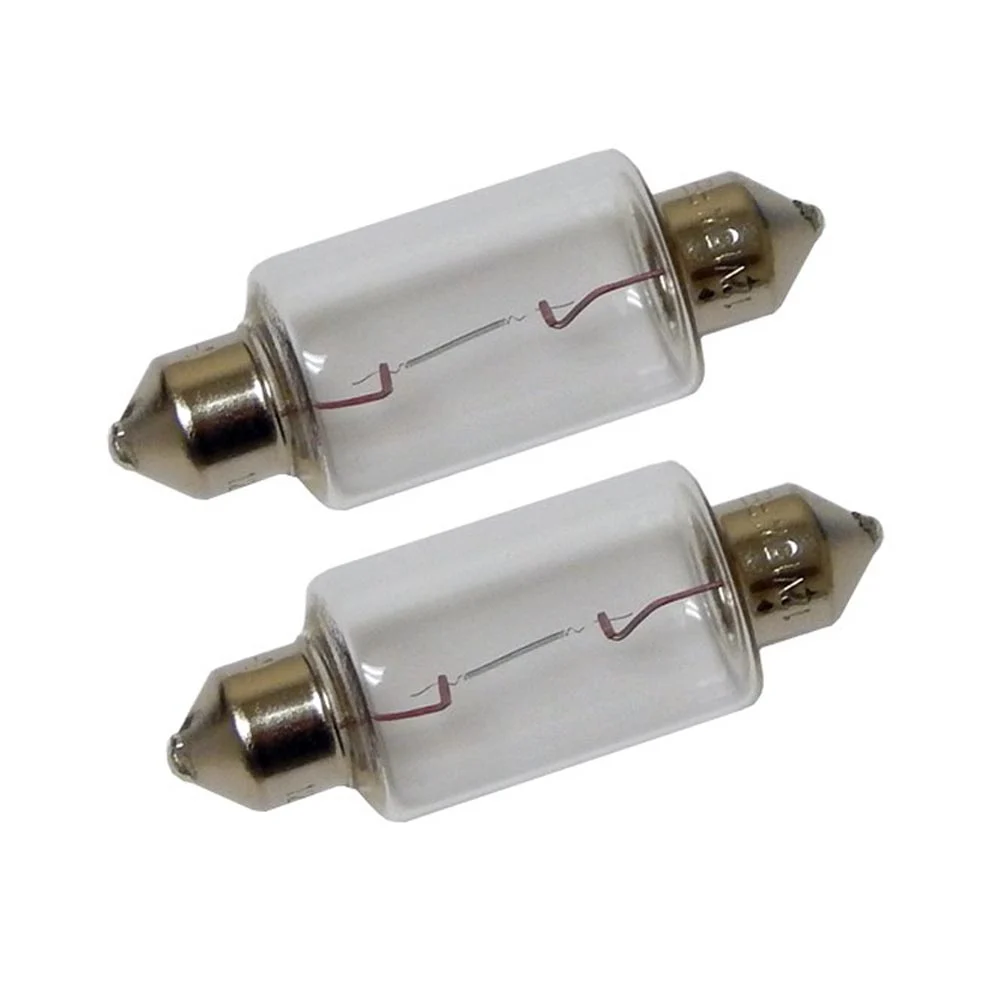 Perko Double Ended Festoon Bulbs - 12V, 15W, .97A - Pair – Marine Boat Replacement Part