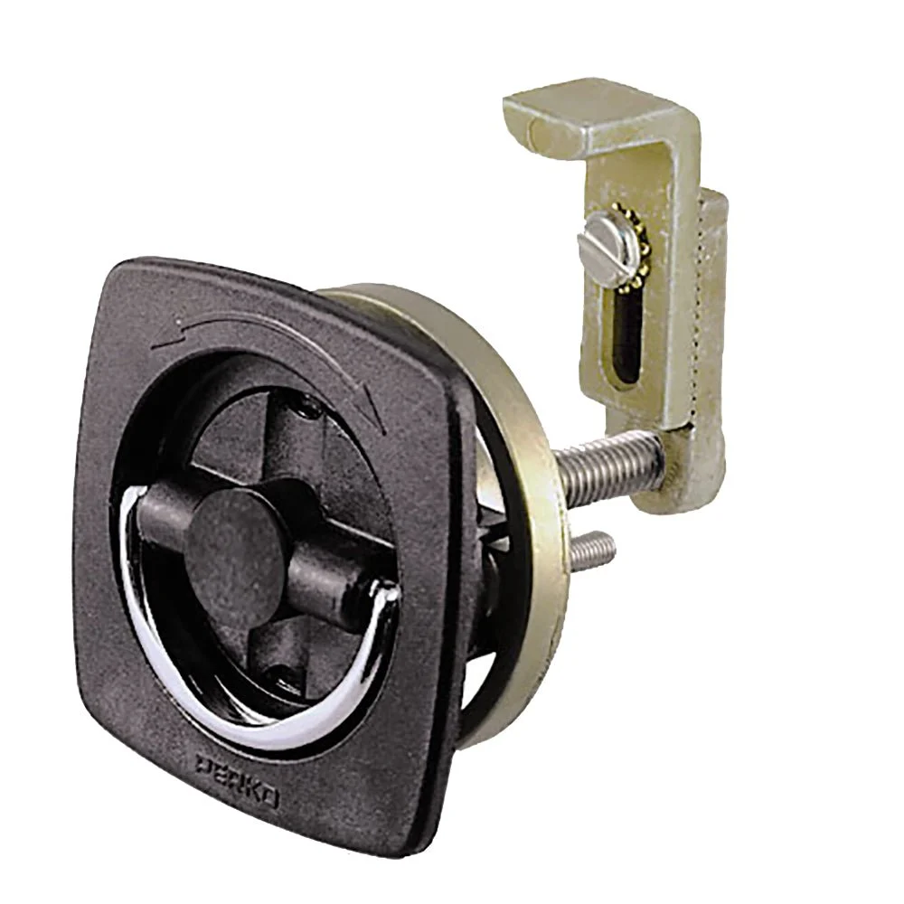 Perko Flush Latch - Non-Locking - 2.5" x 2.5" w/Offset Adjustable Cam Bar – Marine Boat Replacement Part