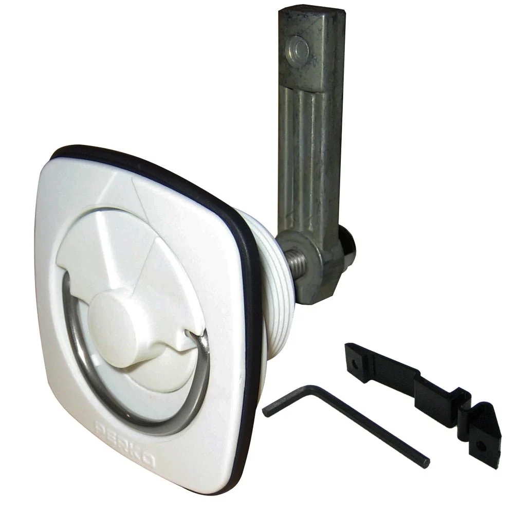 Perko Flush Latch - White – Marine Boat Replacement Part
