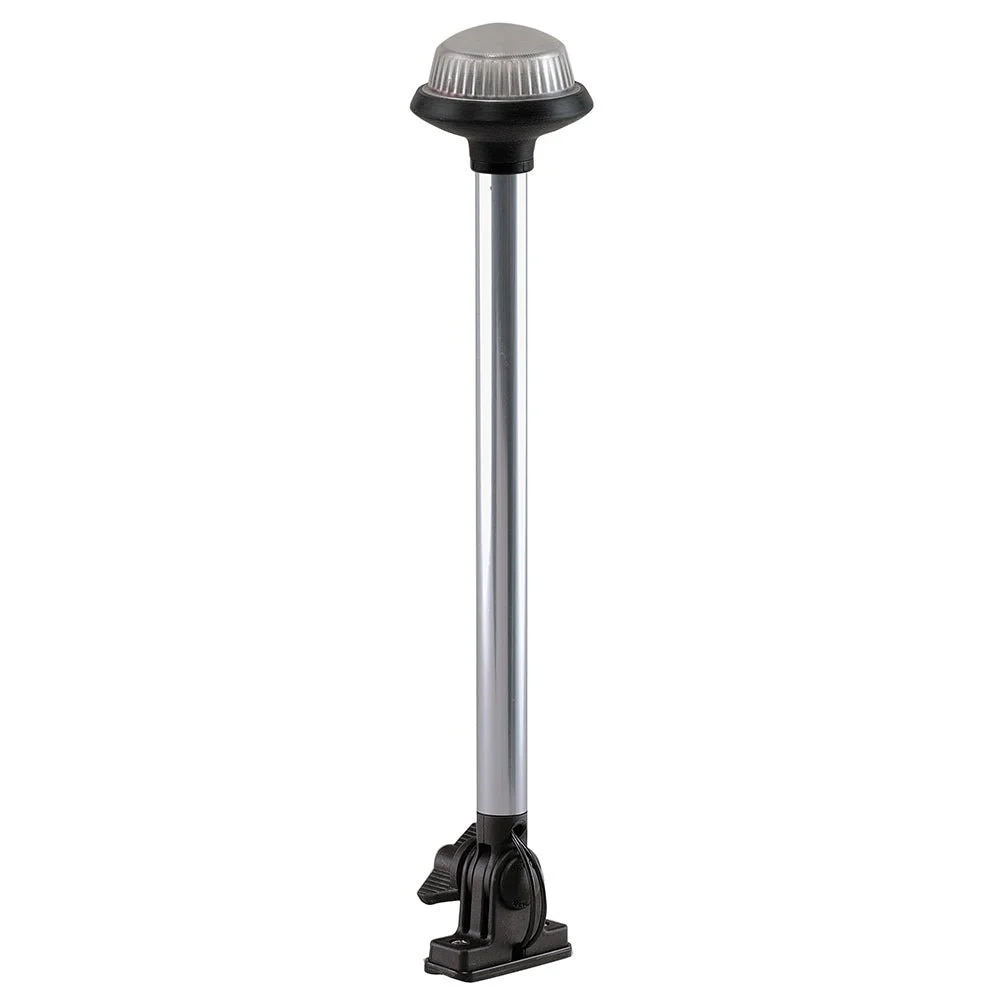 Perko Fold Down All-Round Frosted Globe Pole Light - Vertical Mount - White – Marine Boat Replacement Part