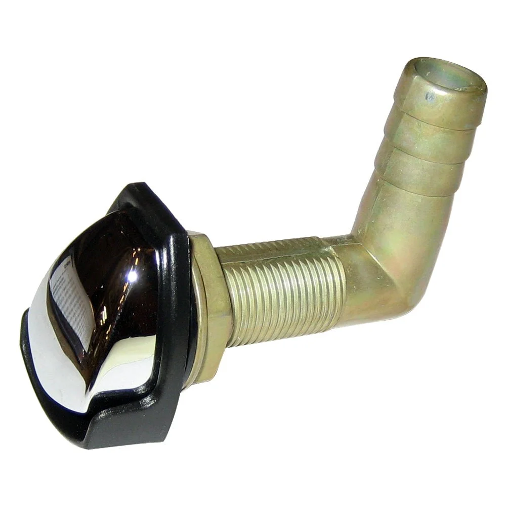 Perko Gas Tank Vent w/Swivel Elbow - Chrome/Black – Marine Electrical Replacement Part