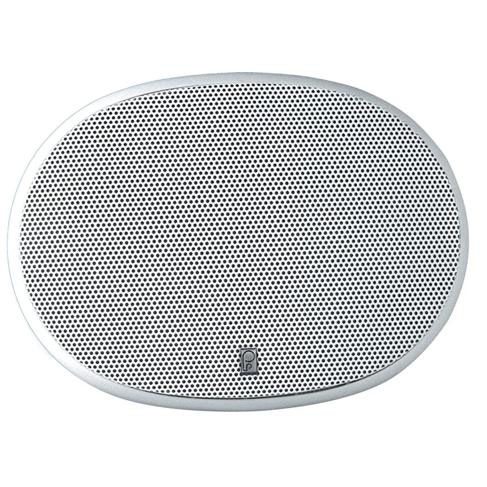 Poly-Planar 6" x 9" 3-Way Platinum Oval Marine Speaker - (Pair) White