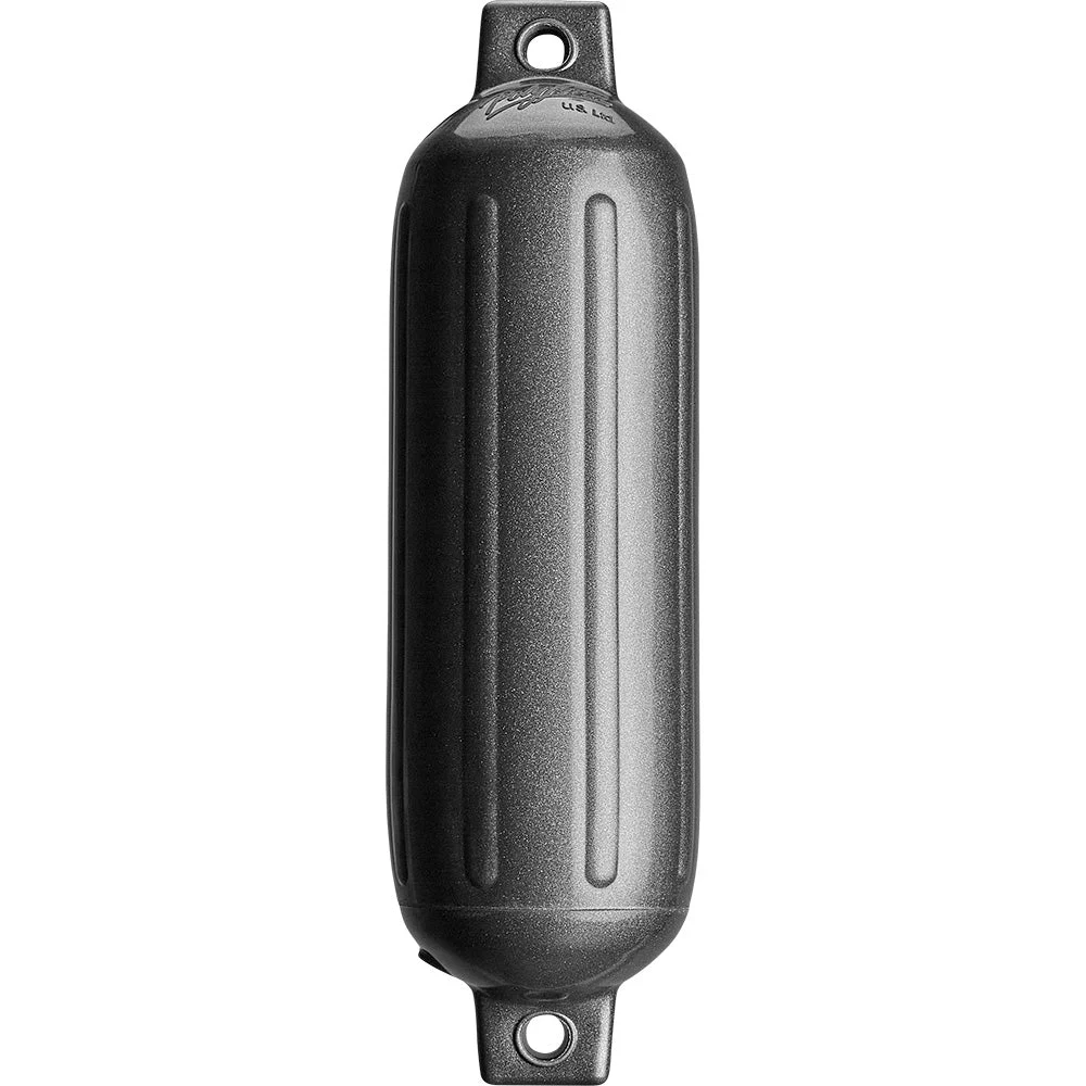 Polyform U.S. Polyform G-3 Twin Eye Fender 5.5" x 19" - Metallic Graphite – Marine Boat Replacement Part