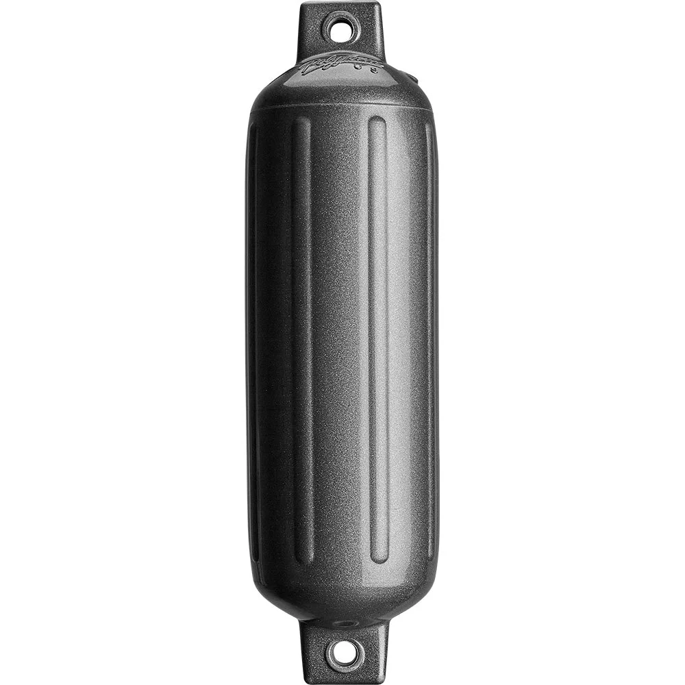 Polyform U.S. Polyform G-4 Twin Eye Fender 6.5" x 22" - Metallic Graphite – Marine Boat Replacement Part