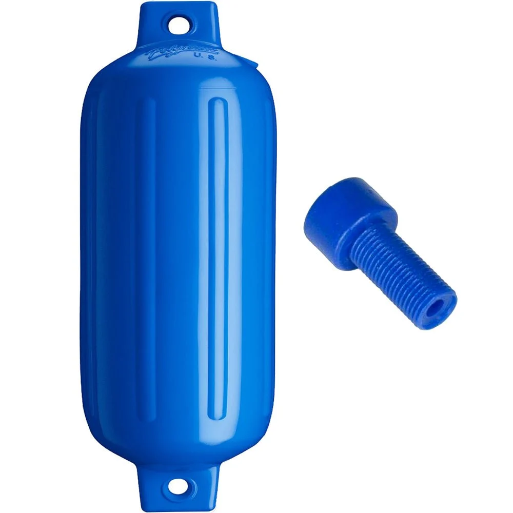 Polyform U.S. Polyform G-6 Twin Eye Fender 11" x 30" - Blue w/Adapter – Marine Boat Replacement Part