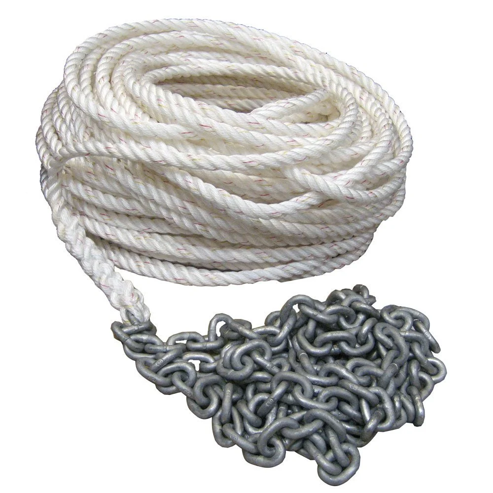 Powerwinch 200' of 5/8" Rope 15' of 5/16 HT Chain Rode – Marine Boat Replacement Part