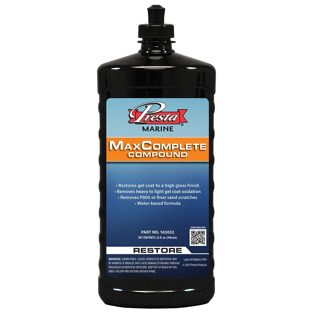 Presta MaxComplete Compound - 32oz – Marine Boat Replacement Part
