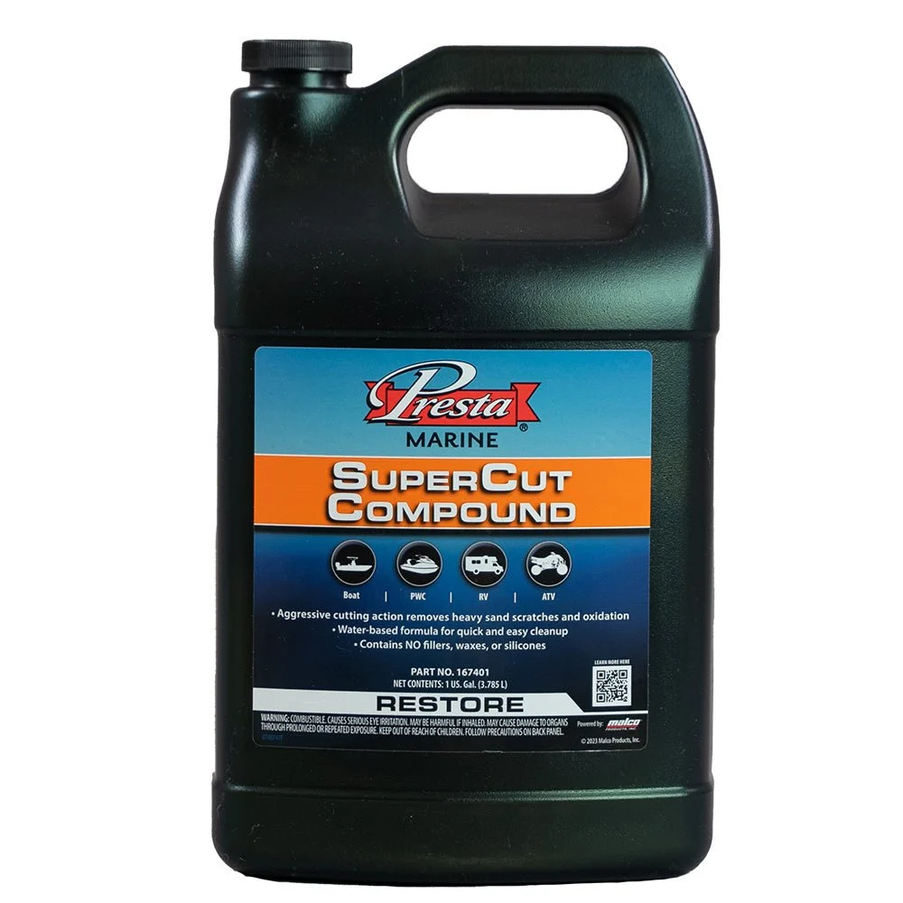 Presta Super Cut Compound - 1 Gallon – Marine Boat Replacement Part