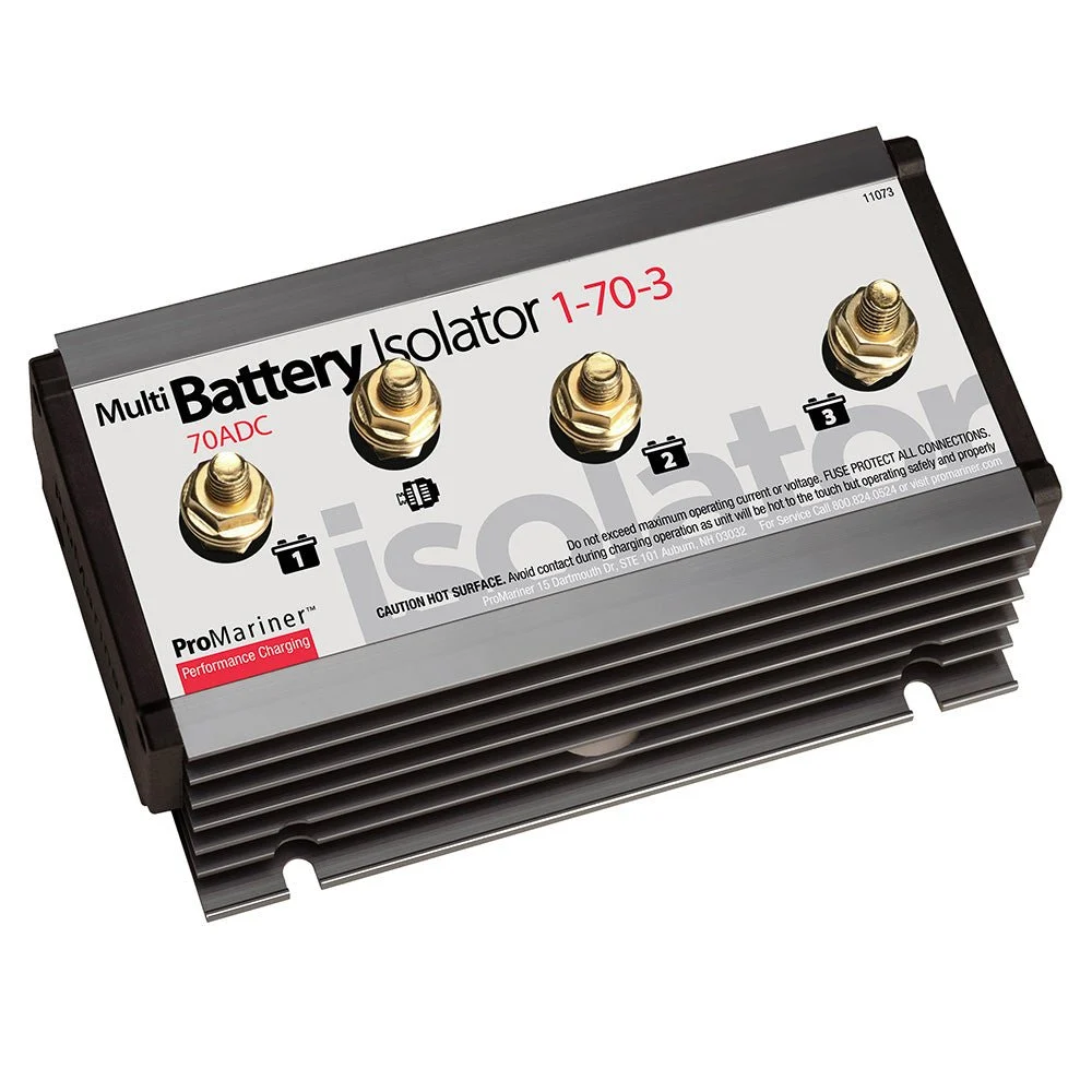 ProMariner Battery Isolator - 1 Alternator - 3 Battery - 70 AMP – Marine Boat Replacement Part
