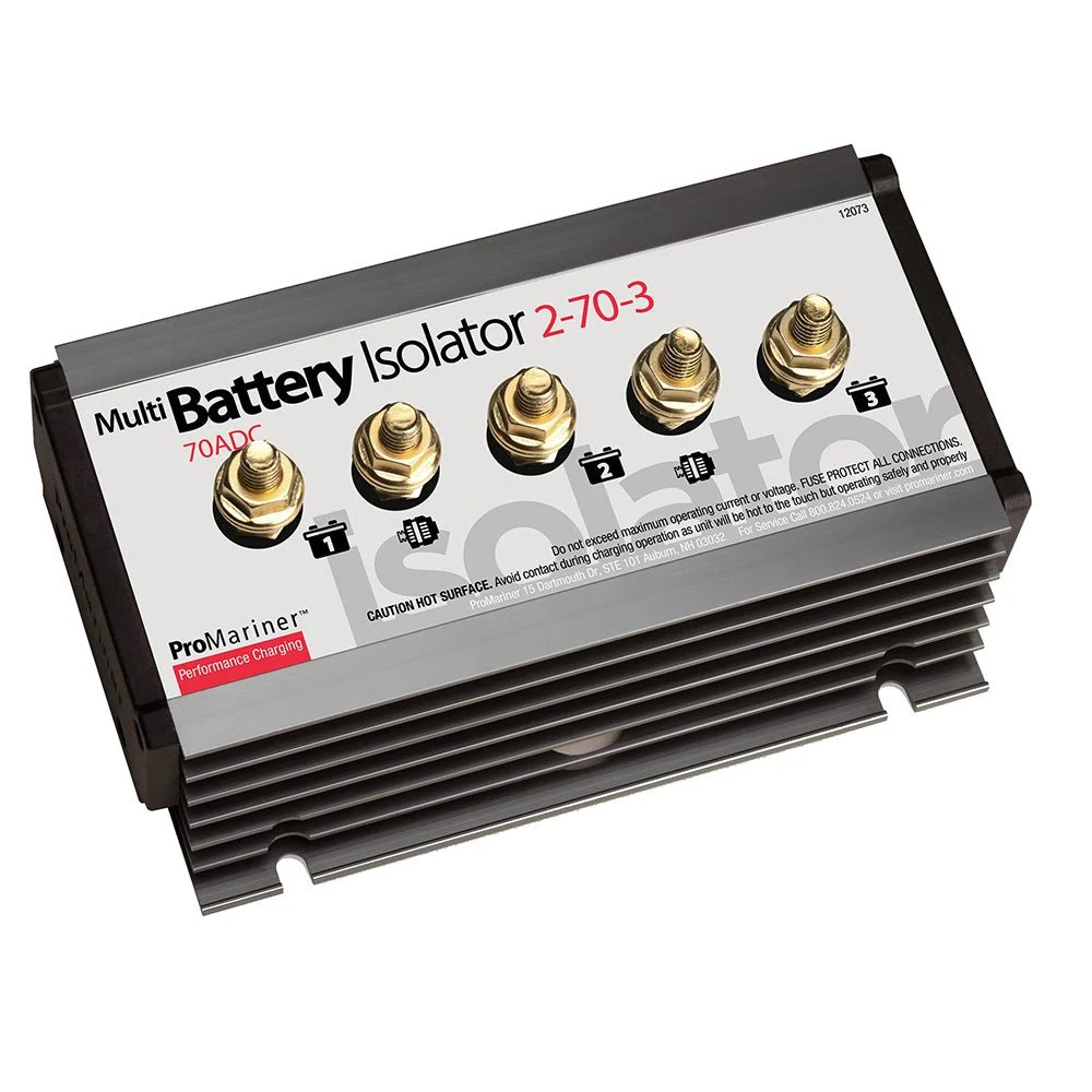 ProMariner Battery Isolator - 2 Alternator - 3 Battery - 70 AMP – Marine Boat Replacement Part