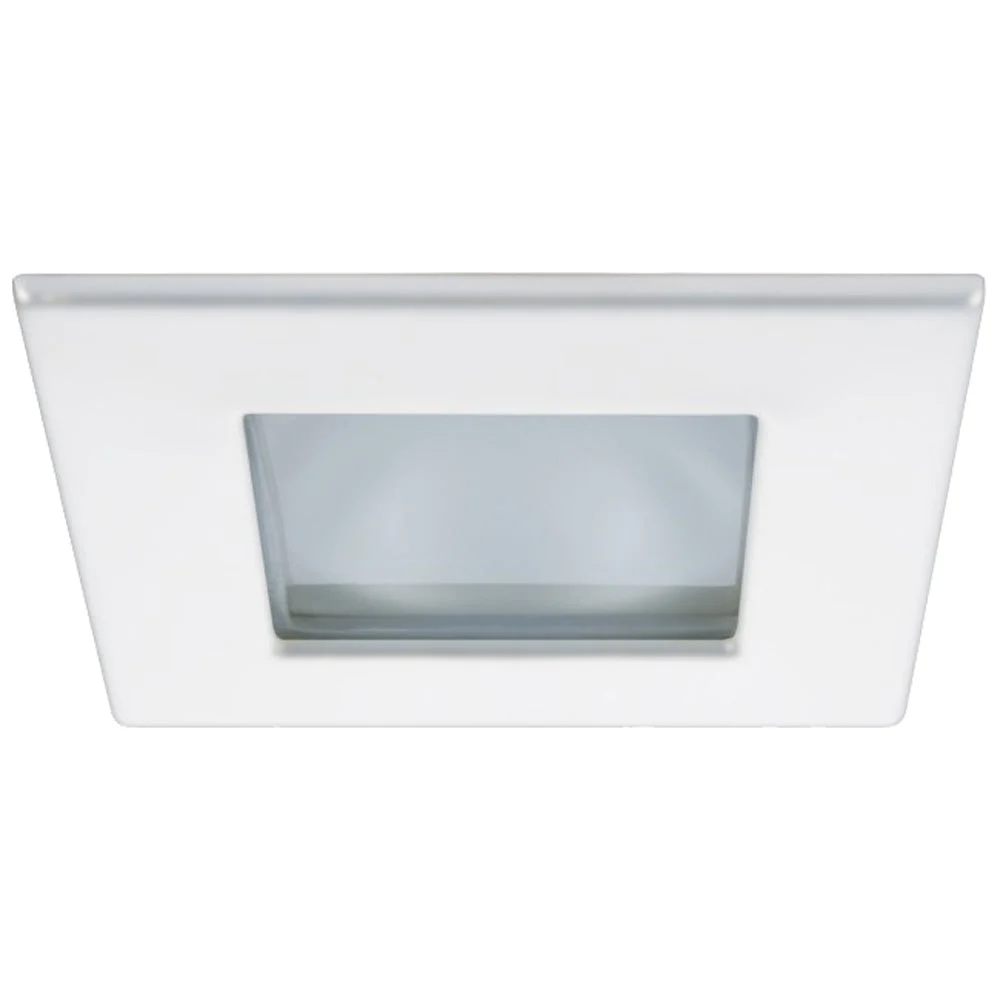 Quick Marina XP Downlight LED - 4W, IP66, Spring Mounted - Square White Bezel, Round Daylight Light