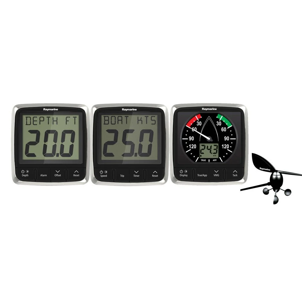 Raymarine i50/i60 Wind, Speed, Depth System Pack w/Transducers – Marine Electrical Replacement Part